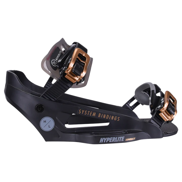 Lowback Black Gold System Wakeboard Binding
