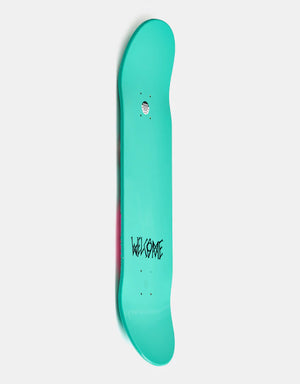 8.5" Sloth on Popsicle Teal Dip Skateboard Deck