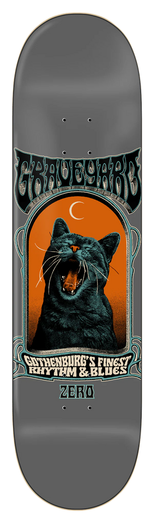 8.5" x Graveyard Screaming Cat Skateboard Deck