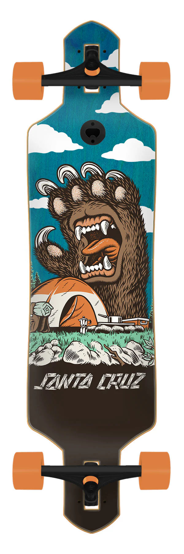 36" Screaming Grizzly Drop Thru Longboard Complete