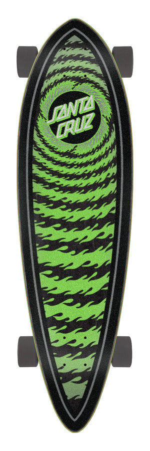 33.0" Flame Ringed Dot Pintail Longboard