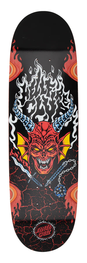 9.0" Stranger Things Hellfire Club Flames Skateboard Deck