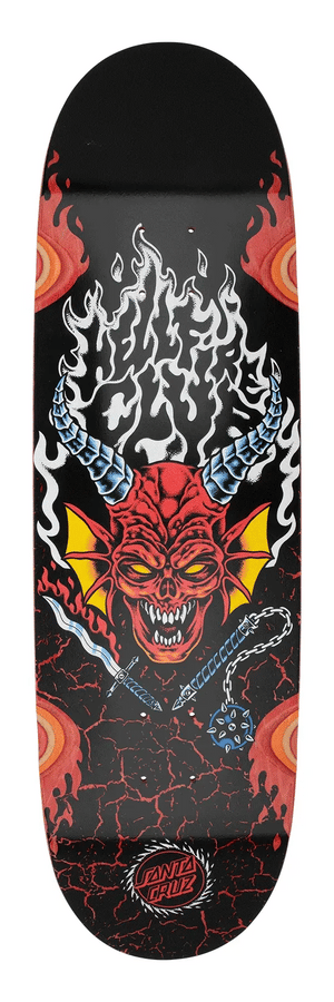 9.0" Stranger Things Hellfire Club Flames Skateboard Deck