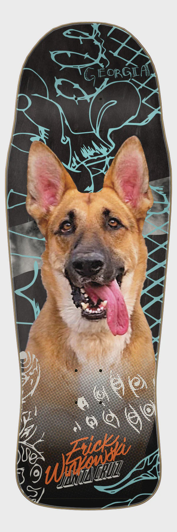 10.34" Winkowski Tribute Shaped Skateboard Deck