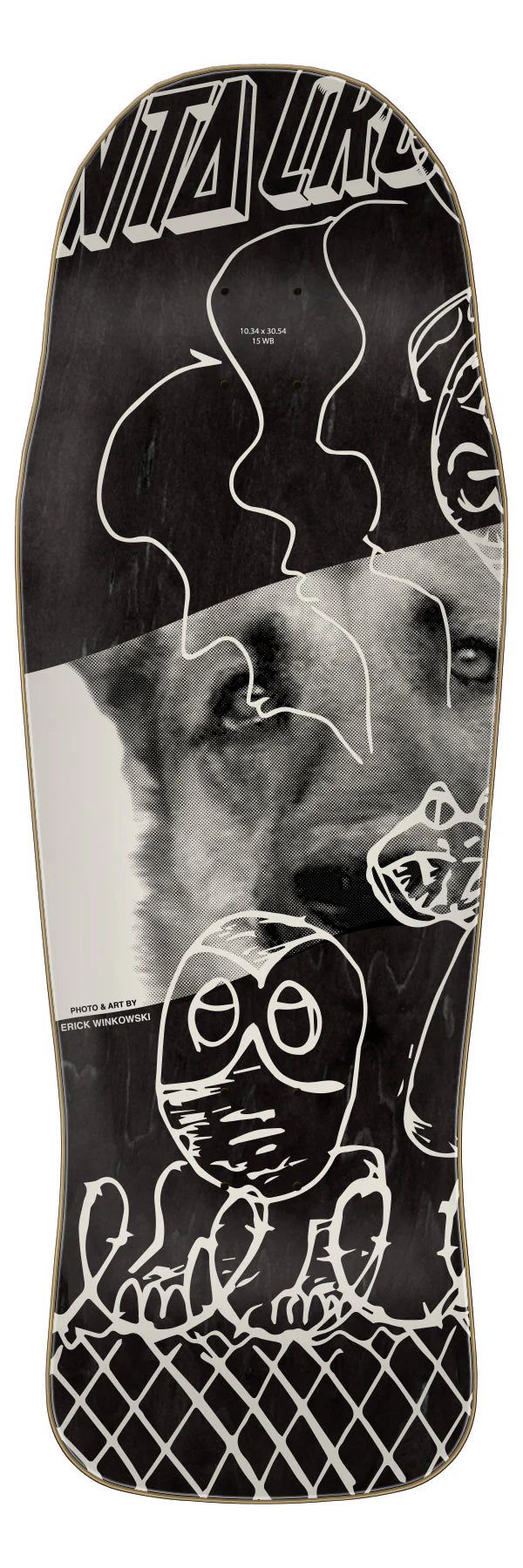 10.34" Winkowski Tribute Shaped Skateboard Deck