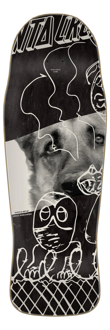 10.34" Winkowski Tribute Shaped Skateboard Deck