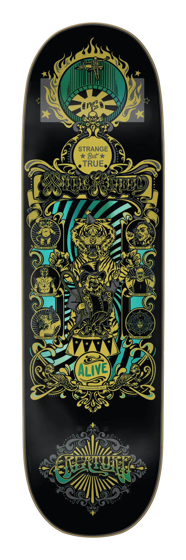 9.0" Willis Kimbel Sideshow Pro Skateboard Deck