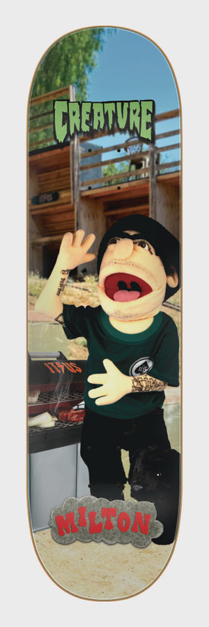 8.6" Milton Martinez Fuzzy Fiends Skateboard Deck