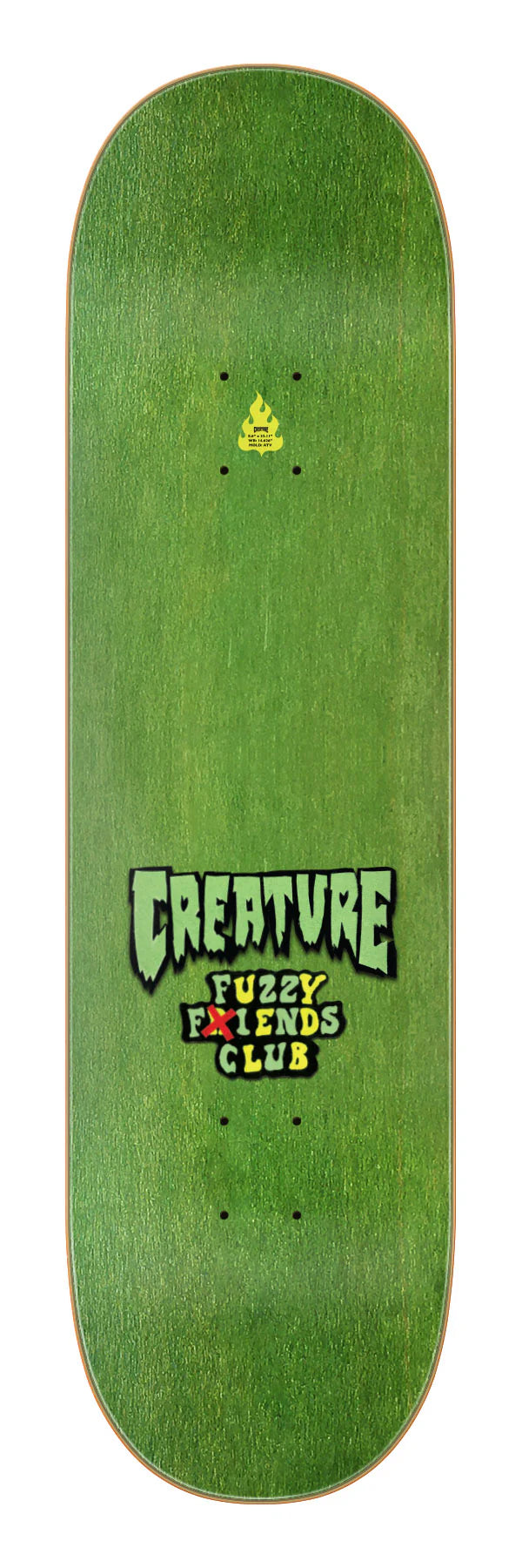 8.6" Milton Martinez Fuzzy Fiends Skateboard Deck