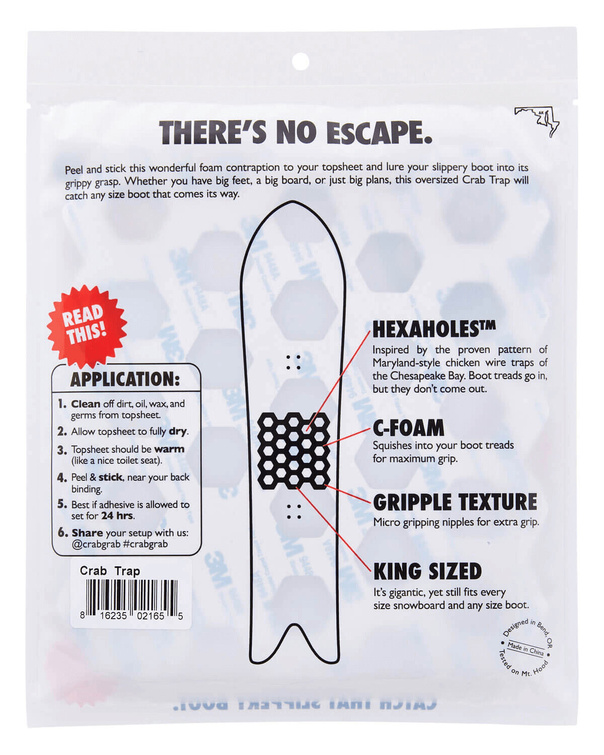 Crab Trap Snowboard Traction Pad