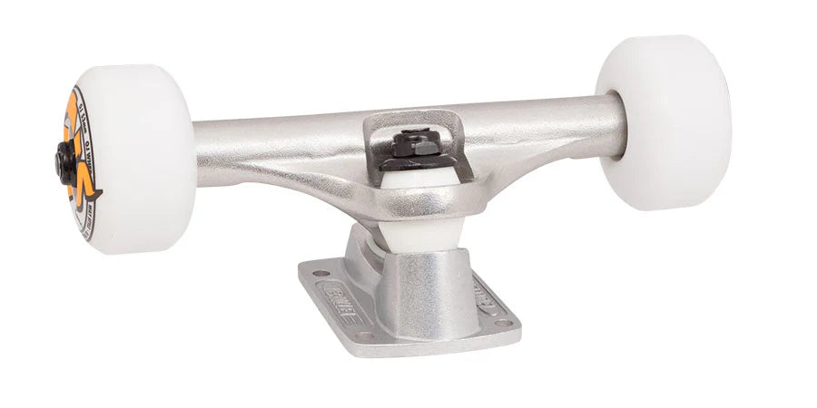 145mm Silver Trucks w 53mm OJ Logo Assembly Set