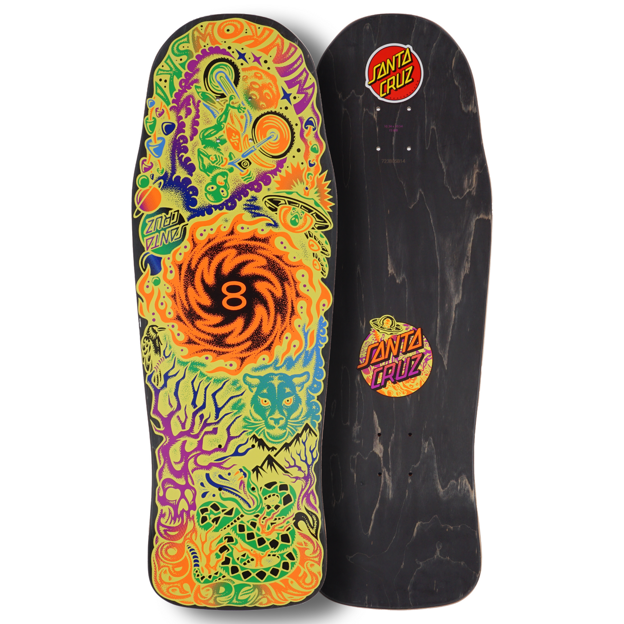 10.34" Erick Winkowski Dope Planet Two Shaped Skateboard Deck