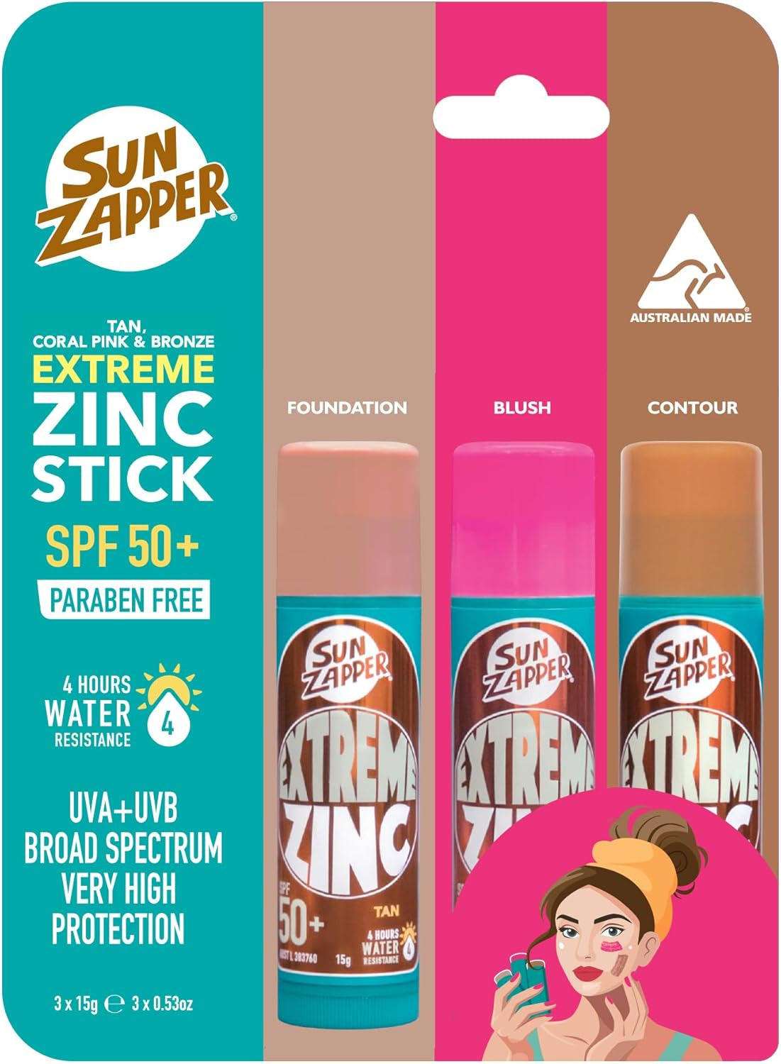 Extreme Zinc Sunscreen Stick Beauty Pack