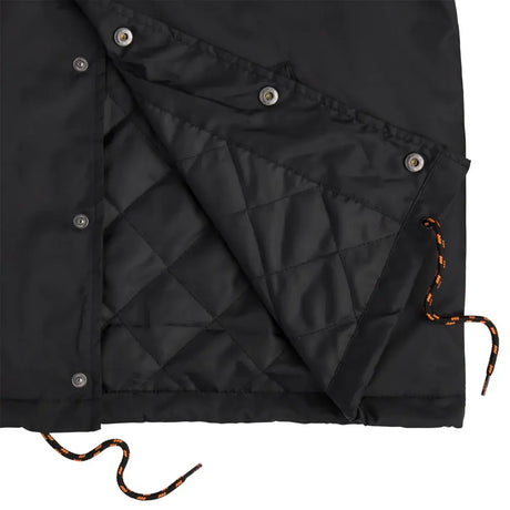 X Thrasher Flame Dot Black Skateboard Coach Jacket