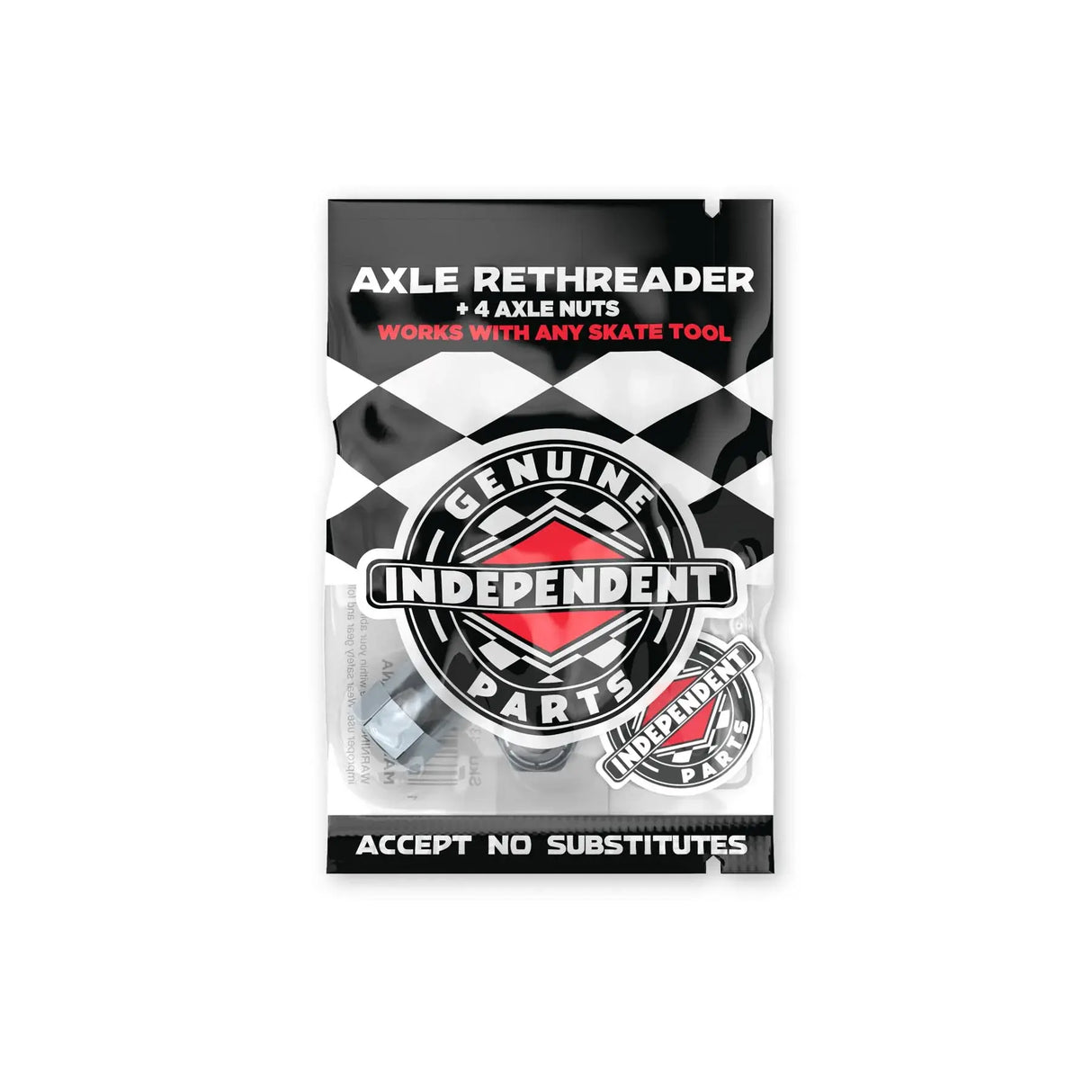 Axle Rethreader Skateboard Trucks Tool+ 4 Axle Nuts