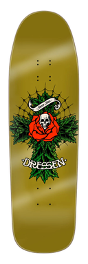 9.30" Dressen Rose Cross Two Shaped Skateboard Deck