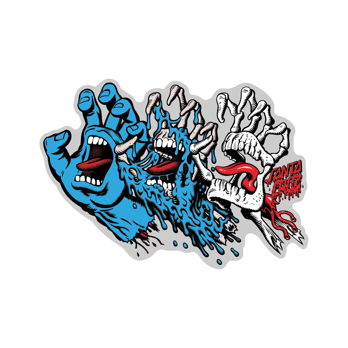 6" Evolve Hand Mylar Skate Sticker