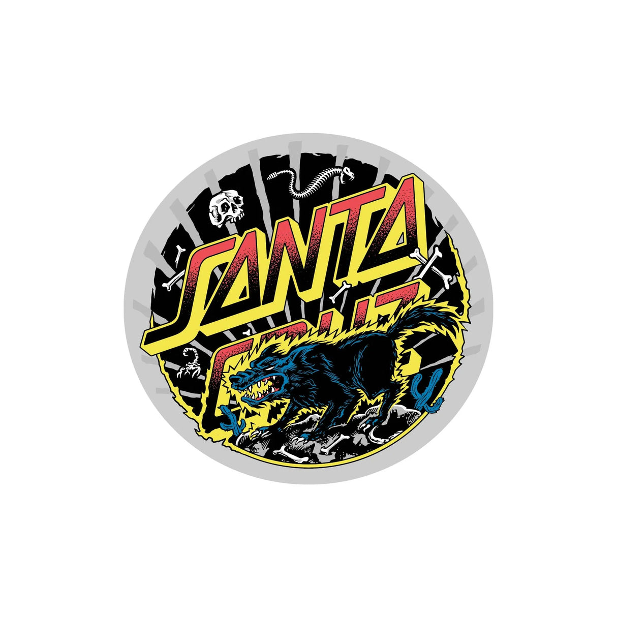 4" Kendall Wolf Dot Mylar Skate Sticker