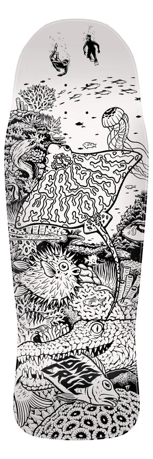 10.3" Winkowski Aquatic My Colorway Shaped White Skateboard Deck
