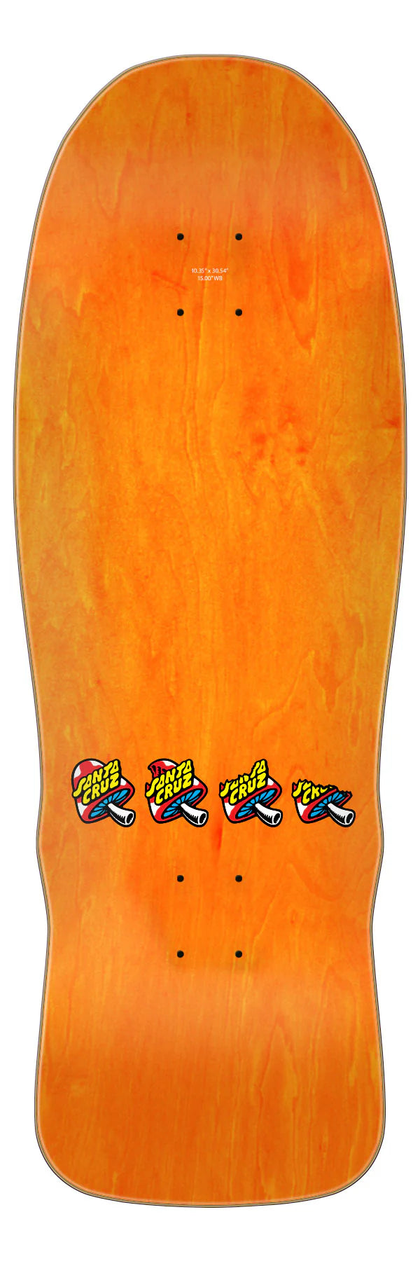 10.35" Winkowski 8Baller Comic Shaped White Skateboard Deck