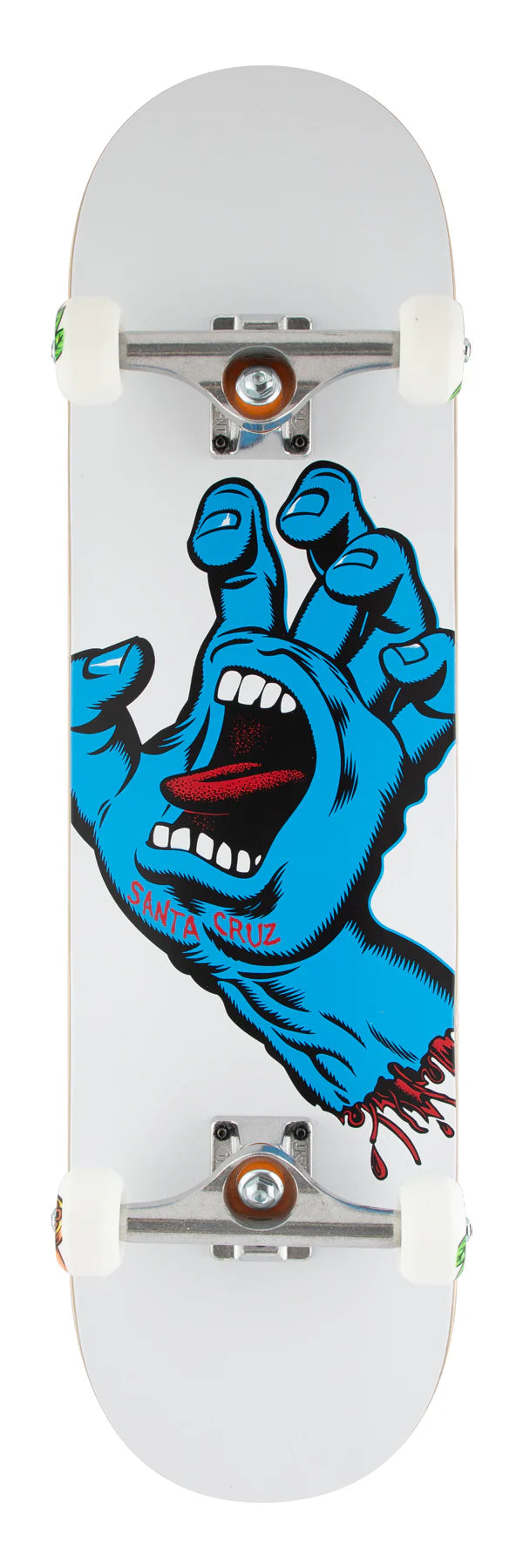 8.25 Screaming Hand White Premium Skateboard Complete