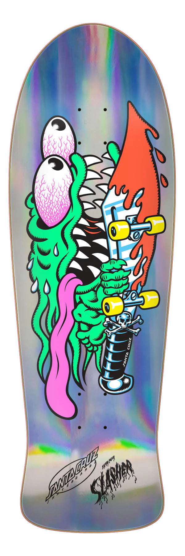 10.1" Meek Slasher Silver Foil Reissue Skateboard Deck