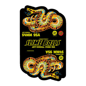 54mm Jeff Kendall Snake Pink 95a Skateboard Wheels