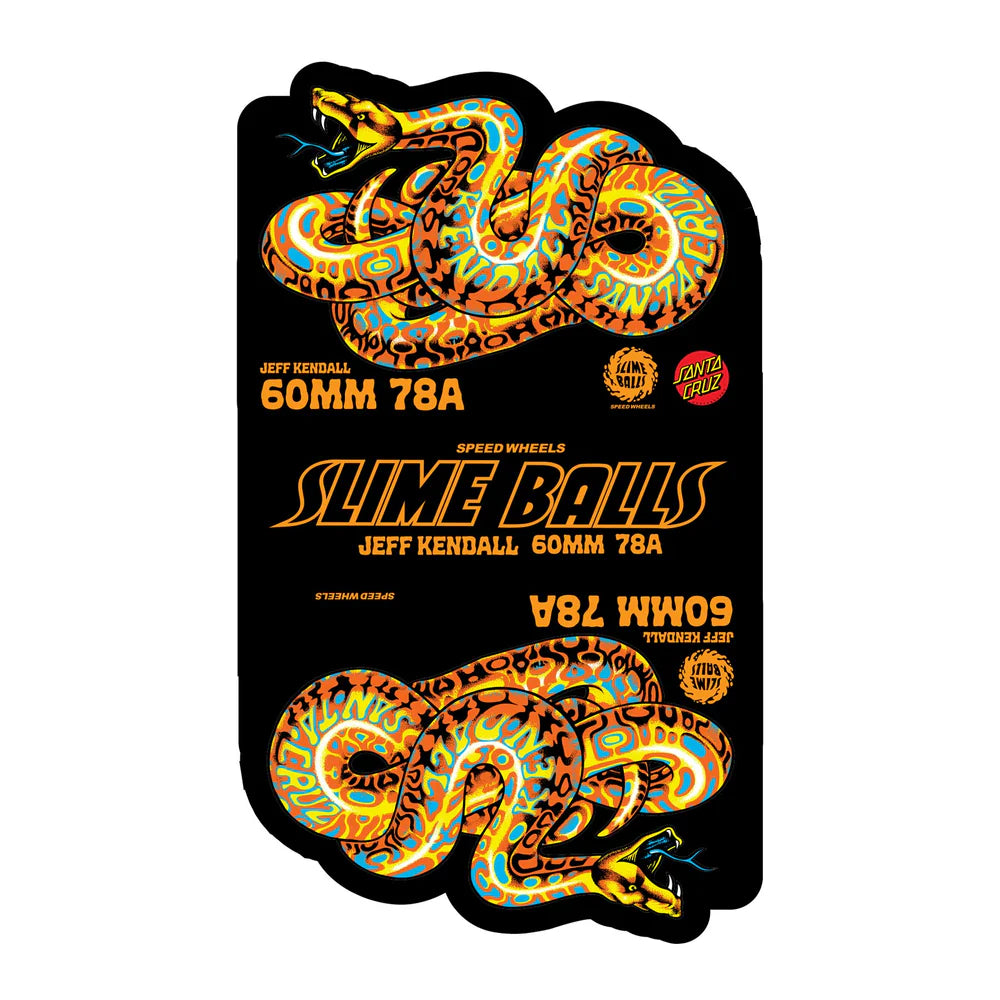 60mm Jeff Kendall Snake Yellow 78a Skateboard Wheels