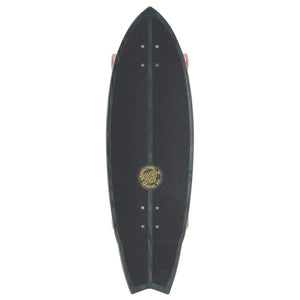 9.85" Glow Dot Shark Carver Surfskate Complete