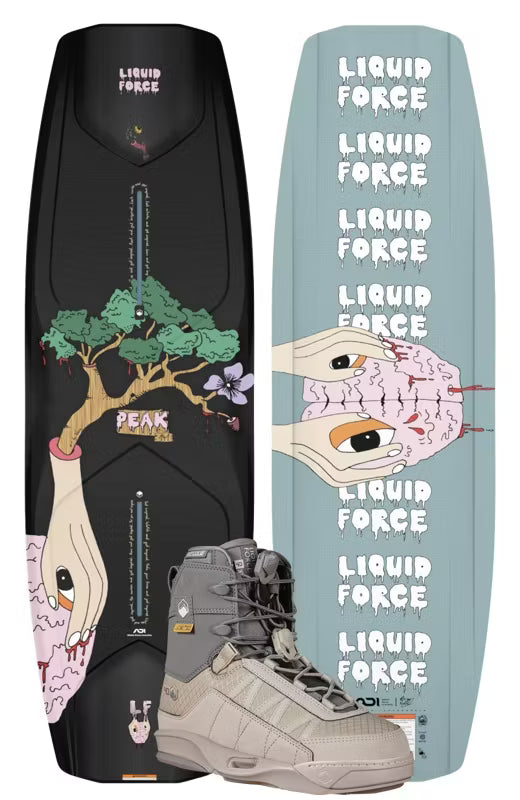 2026 Peak Wakeboard + Peak 4D Binding Combo Pack