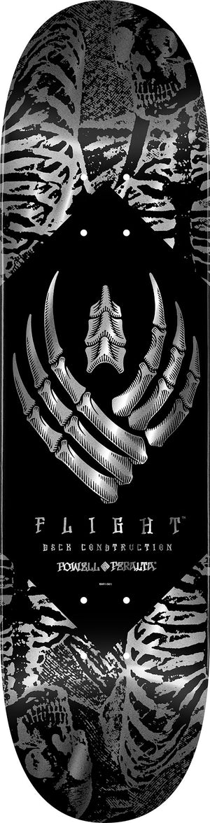 8.25" Flight Pro Skeleton Silver Skateboard Deck (Shape 243 K26)