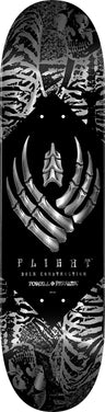 8.25" Flight Pro Skeleton Silver Skateboard Deck (Shape 243 K26)