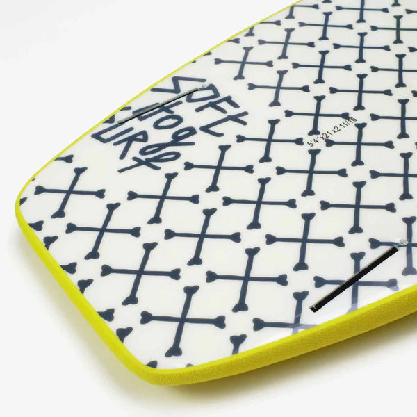 5'4" Dobermann Soft Top Surfboard + Fins (2nd hand)
