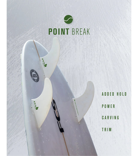 FCS II Carver Performance Core Thruster Fins - White Edition