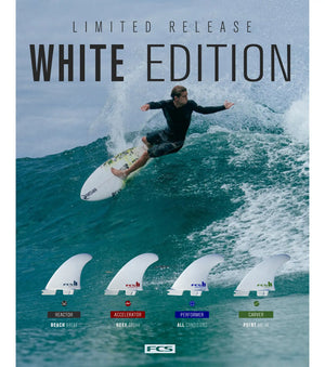 FCS II Performer Performance Core Thruster Fins - White Edition