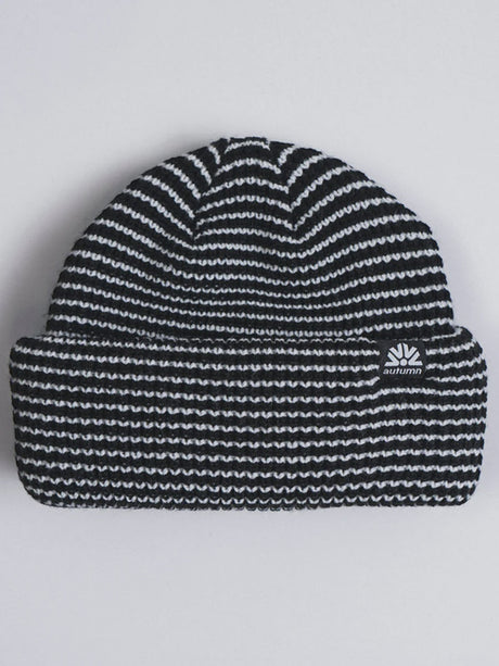 Stripe Double Roll Beanie