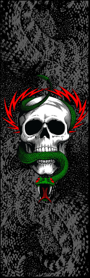 10.53" x 33" McGill Skull & Snake Clear Grip Tape Sheet