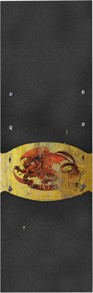 10.5" x 33" Oval Dragon 2 Skateboard Grip Tape Sheet