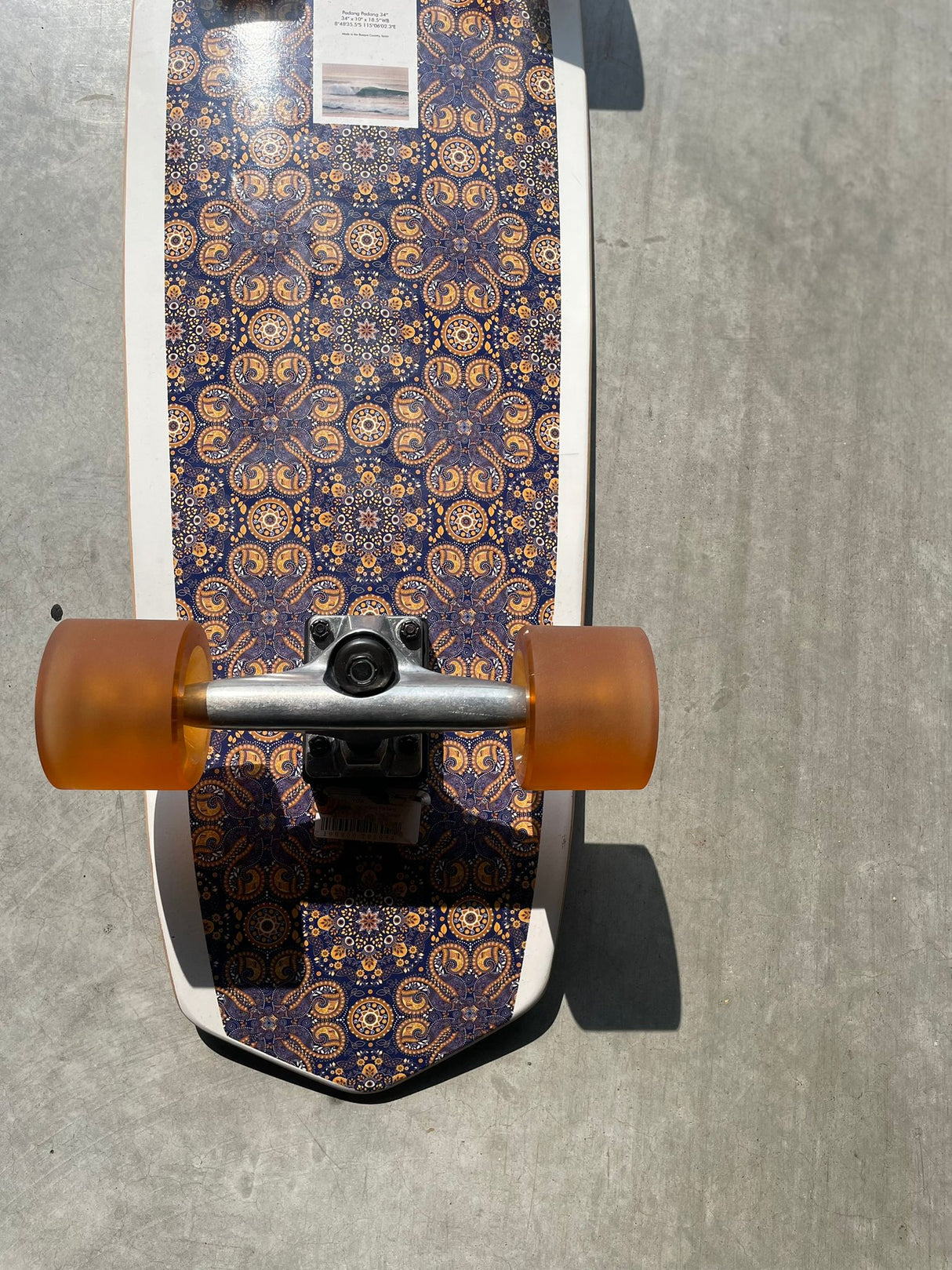 34" Padang Padang Power Surfsing Series Custom Surfskate Complete