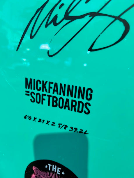 2nd Hand 6'0 Beastie Super Soft Surfboard (37.01L) + Leash + Fins