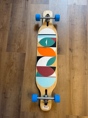 42.8" Dervish Sama Circles Custom Dropthrough Longboard Complete (Flex 1)