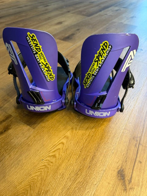 2nd Hand Atlas Purple Snowboard Binding