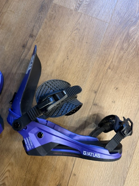 2nd Hand Atlas Purple Snowboard Binding