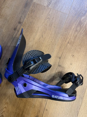 2nd Hand Atlas Purple Snowboard Binding