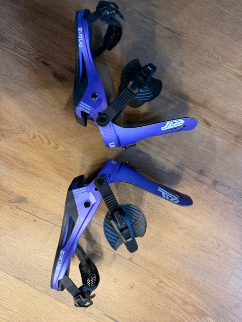 2nd Hand Atlas Purple Snowboard Binding