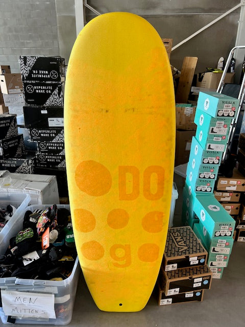 5'4" Dobermann Soft Top Surfboard + Fins (2nd hand)