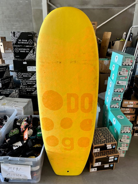 5'4" Dobermann Soft Top Surfboard + Fins (2nd hand)