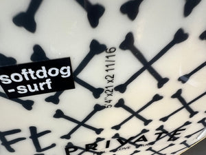 5'4" Dobermann Soft Top Surfboard + Fins (2nd hand)