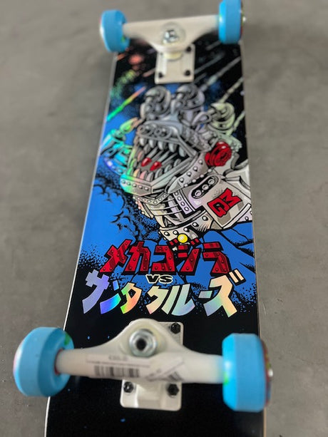 8.0" X Godzilla Mecha Hand Custom Skateboard Complete