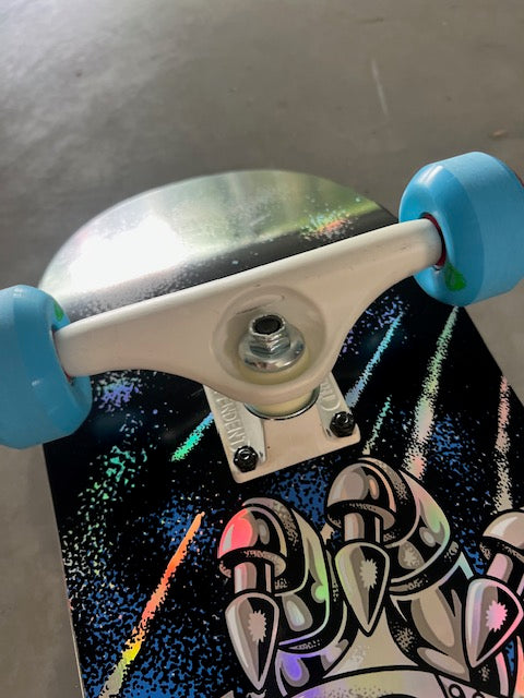 8.0" X Godzilla Mecha Hand Custom Skateboard Complete